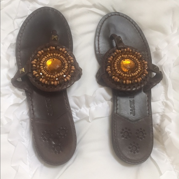 Jack Rogers Shoes - Jack Rogers Jeweled Sandals. Size 6